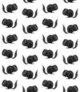 Vector seamless pattern of hand drawn chipmunk Royalty Free Stock Photo