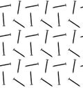 Vector seamless pattern of hand drawn nail pin Royalty Free Stock Photo