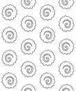 Vector seamless pattern of hand drawn Narutomaki Royalty Free Stock Photo