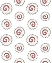 Vector seamless pattern of hand drawn Narutomaki Royalty Free Stock Photo