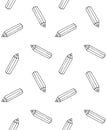 Vector seamless pattern of hand drawn pencil