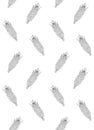 Vector seamless pattern of hand drawn sketch corn