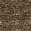 Seamless pattern with handwritten text on old paper backdrop Royalty Free Stock Photo