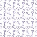 Vector seamless pattern Happy Valentine`s Day Royalty Free Stock Photo