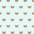 Vector seamless pattern of hawks.