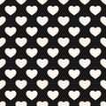 Vector seamless pattern with heart shapes. Valentines day. Love romantic theme. Royalty Free Stock Photo