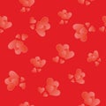 Vector seamless pattern with hearts