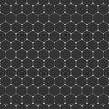Vector seamless pattern of hexagons with rounded corners. Modern stylish texture. Repeating geometric tiles with thin hexagonal gr Royalty Free Stock Photo