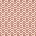 Vector seamless pattern with horizontal wavy lines. Abstract smooth stripes Royalty Free Stock Photo