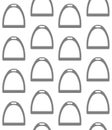 Vector seamless pattern of horse saddle stirrup Royalty Free Stock Photo