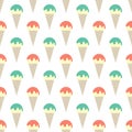 vector seamless pattern with ice-cream