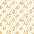 Vector seamless pattern illustration ears of wheat. Malt beer background. Autumn harvest. oktoberfest. bread Royalty Free Stock Photo