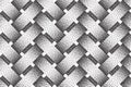 Vector seamless pattern of interweaving bars. Stipple texture. Royalty Free Stock Photo