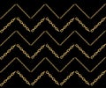 Vector seamless pattern of interwoven golden chains. Realistic illustration isolated Royalty Free Stock Photo