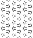 Vector seamless pattern of Jewish David star