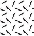 Vector Seamless Pattern Of Knife Silhouette
