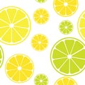 Vector seamless pattern with lemons