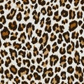 Vector seamless pattern. Leopard skin texture