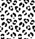 Vector seamless pattern of leopard spots fur print Royalty Free Stock Photo