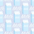 Milk seamless pattern