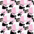 Milk seamless pattern