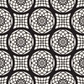 Vector seamless pattern. Modern stylish abstract texture. Repeating geometric circle and star tiles from decorative Royalty Free Stock Photo