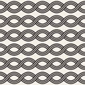 Vector seamless pattern. Modern stylish abstract texture. Repeating wavy geometric tilesn Royalty Free Stock Photo
