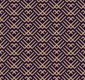 Vector seamless pattern. Modern stylish texture. Repeating geometric background. Linear graphic design Royalty Free Stock Photo
