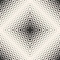 Vector seamless pattern. Texture with halftone effect. Royalty Free Stock Photo