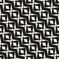 Vector seamless pattern. Monochrome geometric background, geometric lines, diagonal zigzag shapes Royalty Free Stock Photo