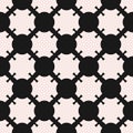 Vector seamless pattern, monochrome mosaic texture, ornamental b