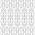 Vector seamless pattern of overlapping hexagons with rounded cor Royalty Free Stock Photo