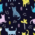 Dark wild pattern Royalty Free Stock Photo