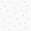 Vector seamless pattern with pastel triangles.