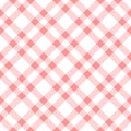 Vector Seamless Pattern Of Pink Checkered Plaid
