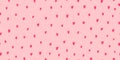 Vector seamless pattern with pink hearts. Simple background with heart. Stylish hipster texture for fabric, wrapping.