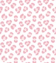 Vector seamless pattern of pink leopard fur print Royalty Free Stock Photo