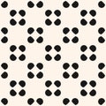 Vector seamless pattern, polka dot texture, circles and spots. Royalty Free Stock Photo