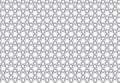 Vector seamless pattern with polygons. Linear geometric texture. Hexagonal abstract background. Polygonal grid for