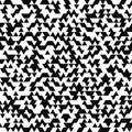 Vector seamless pattern. Random triangle texture. Black-and-white background. Monochrome design.