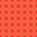 Vector seamless pattern. red, orange, warm, heat, rhombus, square, circle, textiles. Modern stylish texture. Repeating