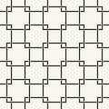 Vector seamless pattern. Repeating intertwining cordage, ropes.