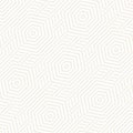 Vector Seamless Pattern. Repeating Lattice Abstract Background. Linear Grid From Striped Hexagonal Elements. Royalty Free Stock Photo