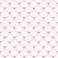 Vector seamless pattern. Repeating rhombuses with triangles inside. Royalty Free Stock Photo
