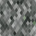 Vector seamless pattern with rhombs. Abstract gray texture.