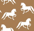 Vector seamless pattern of Saddlebred horse Royalty Free Stock Photo