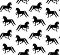 Vector seamless pattern of Saddlebred horse Royalty Free Stock Photo