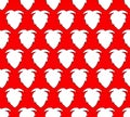 Vector Seamless pattern of Santa moustache and beards. Christmas background for your festive design