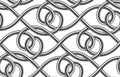 Vector seamless pattern of shower hoses