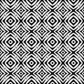 Black Geometric Seamless pattern in white background